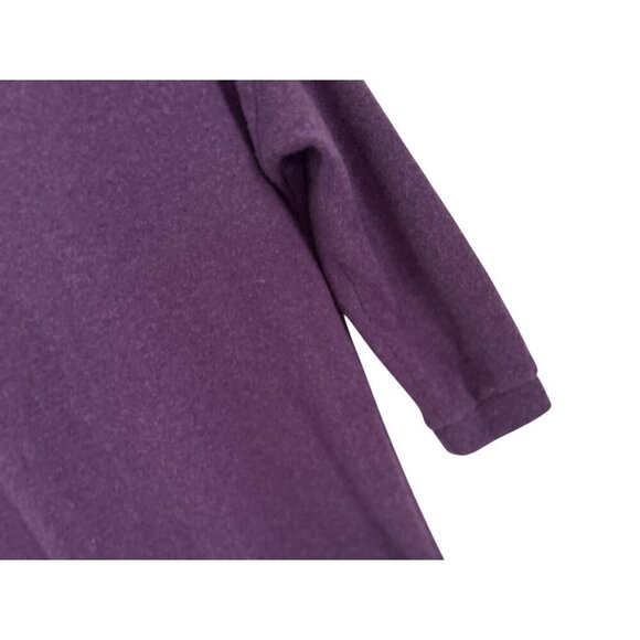 MALO 100% Cashmere Purple 3/4 Sleeve Knit Sweater Dress Pockets Size 38 - Picture 5 of 13